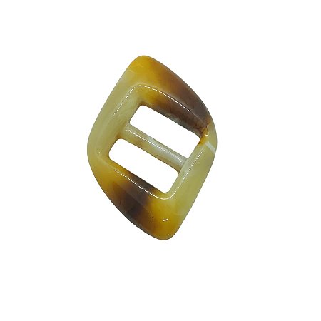 Fivela de Resina - Caramelo Mescla