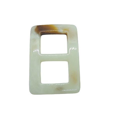 Fivela de Resina - Bege -