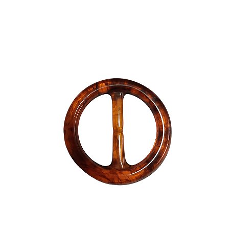 Fivela de Resina - Redonda Tartaruga