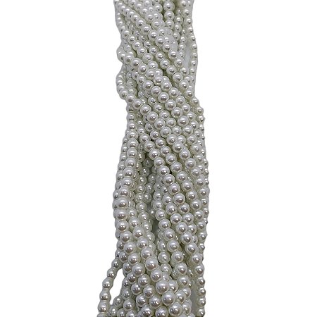 Pérola de Vidro - 8mm Branca