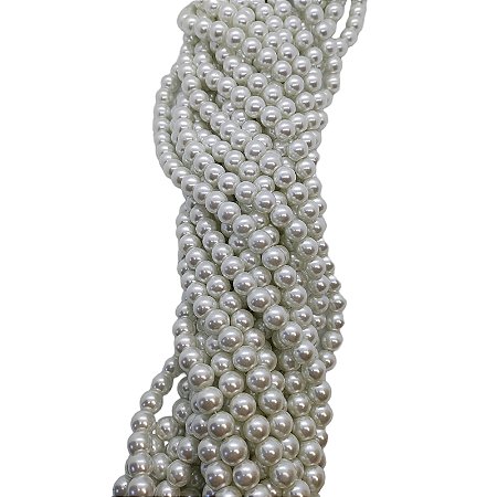 Pérola de Vidro - 10mm Branca