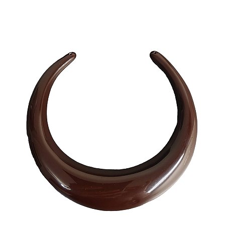 Choker de Resina - Marrom Café