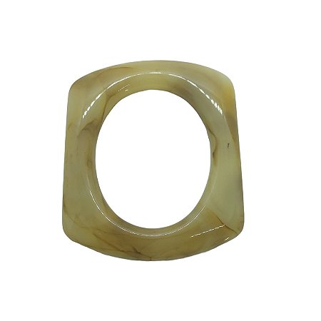 Argola de Resina - Bege Mescla