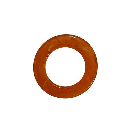 Argola de Resina - Laranja Mescla