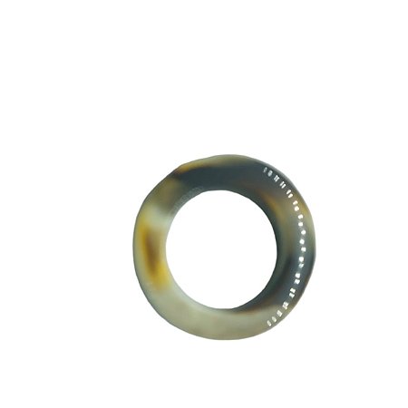 Argola de Resina - Creme Mescla