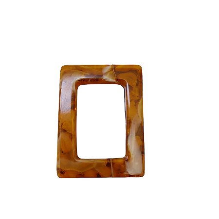 Argola de Resina - Retangular