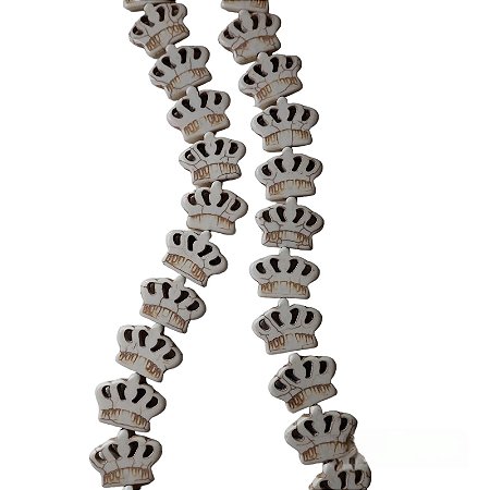 Coroa de  Howlita Branca