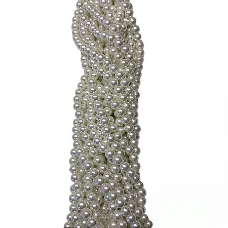 Pérola De Vidro - 12mm Cor Branca