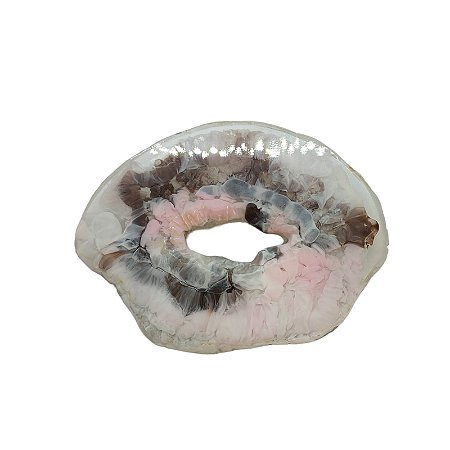 Fivela Pedra Agatha de Resina - Com Passante