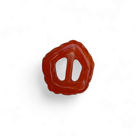 Fivela de Resina - Pequena - Laranja