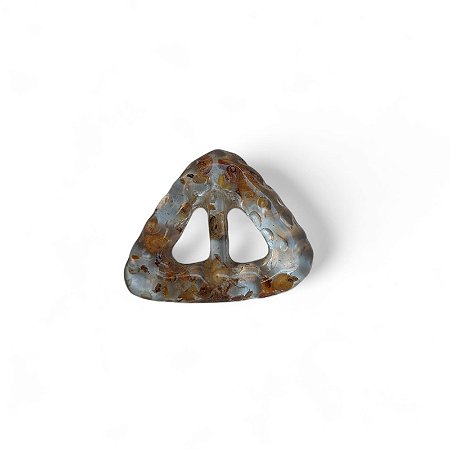 Fivela de Resina Triangulo - Pequena - Translucida