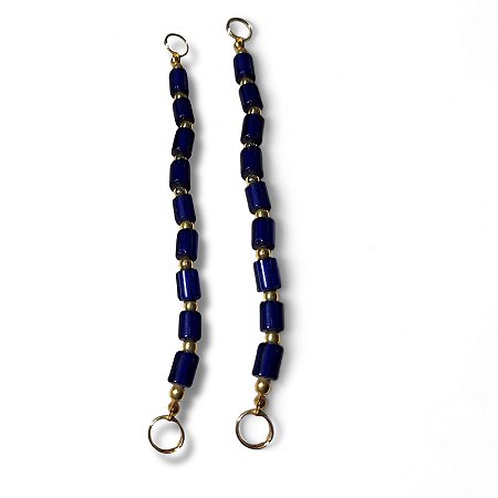 Alça de Murano Indiano - Azul - Par