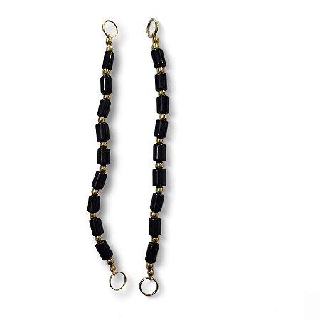 Alça de Murano Indiano - Preto - Par