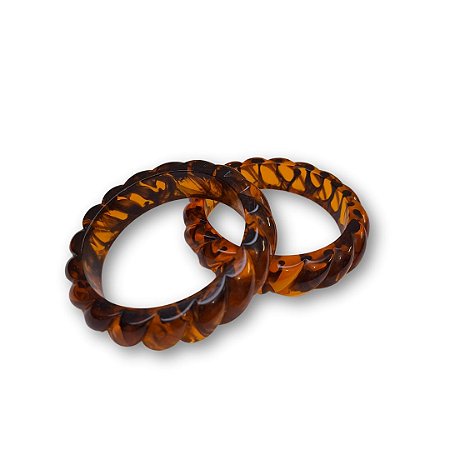 Pulseira de Resina Transada - Tartaruga