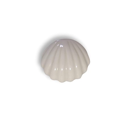 Fivela Concha de Resina - Cor Off