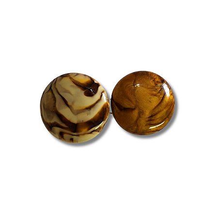 Fivela Disco de Resina Duplo