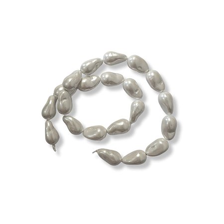 Pérola Shell Gota - Furo Passante 19mm