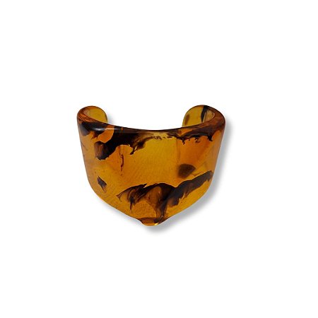 Bracelete de Resina Aberto - Tartaruga