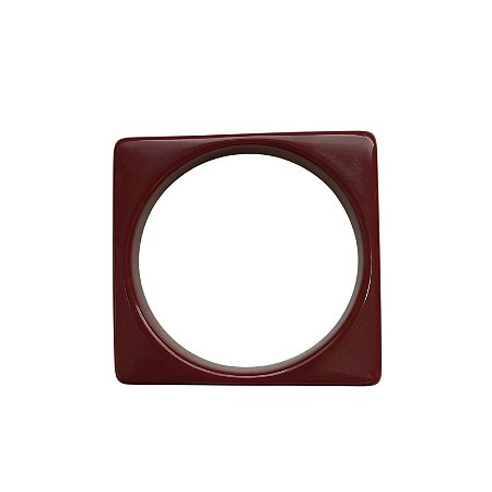 Bracelete de Resina Quadrado - Marsala