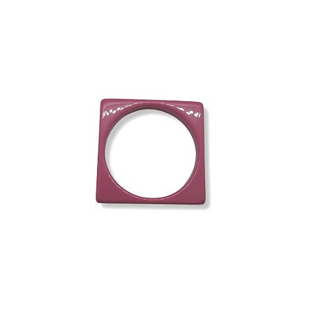 Bracelete de Resina Quadrada - Rosa