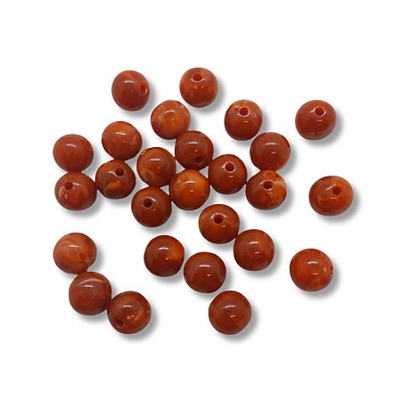 Bola ABS - Laranja Pérolada - 12mm