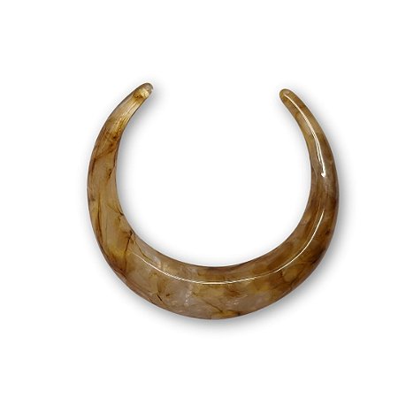 Choker de Resina - Translúcido Cor Mocha Mousse