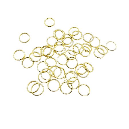 Argolas dupla 8.50mm - Fio 0.70 - Banho Dourado