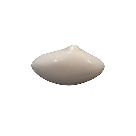 Fivela Concha Resina - Cor Off com Passante