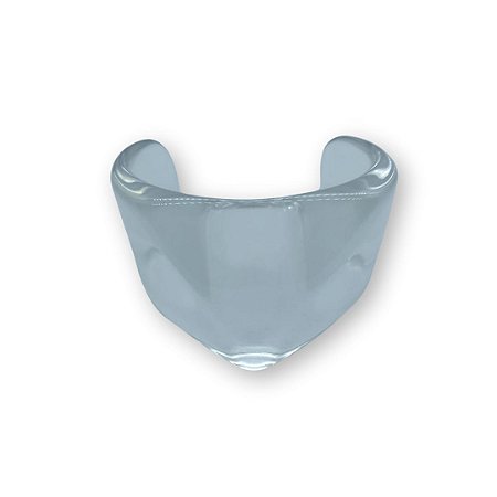 Bracelete de Resina Aberto - Transparente