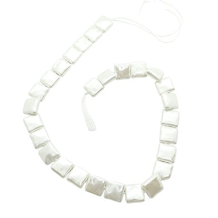 Pérola Shell Quadrada - 14mm