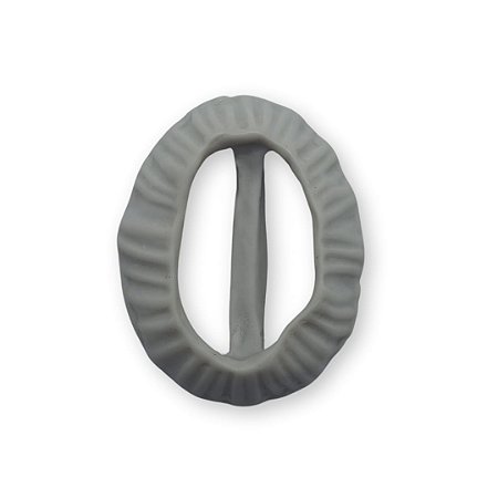 Fivela de Resina Barbatana - Cor Cinza