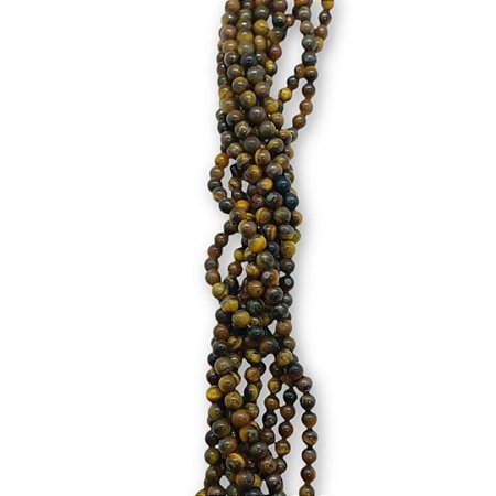 Fio de Pedra Olho de Tigre - 6mm