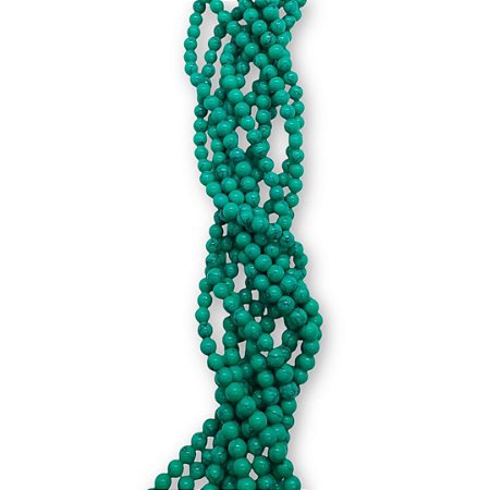 Fio de Pedra Howlita verde- 6mm