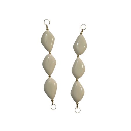 Alças de Resina Para Biquínis Vestidos Maios - Cor Off