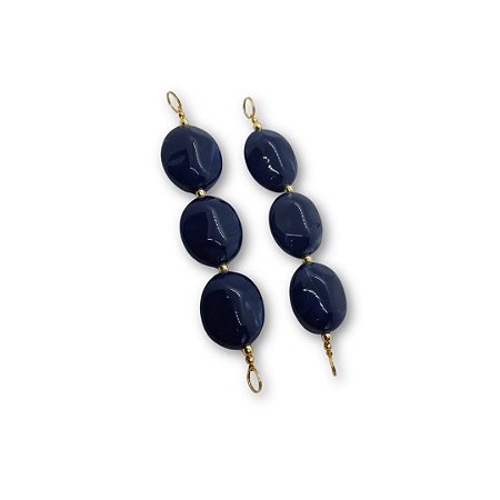 Alças de Resina Para Biquínis Vestidos Maios - Cor Azul