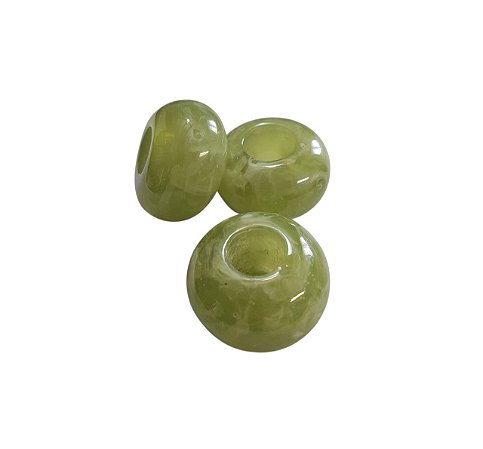 Entremeio Bóia de Resina - Verde Oliva Mescla Translúcido