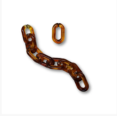 Elos de Acrílico Tartaruga - Grande - Pacote com 50g