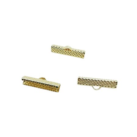 Terminal para Couro - Dourado - 6mm