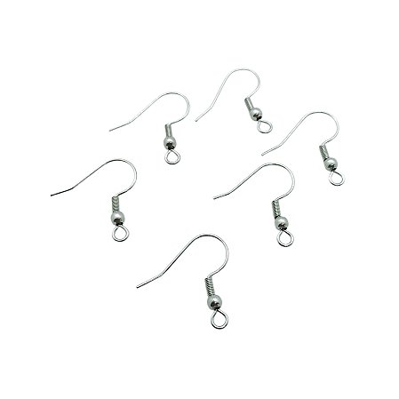 Anzol de Brinco Aço Inox - Níquel - 25 pares