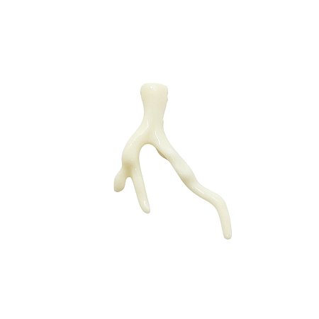 Pingente Galhos de Coral de Resina - Cor Off - Pacote com 100