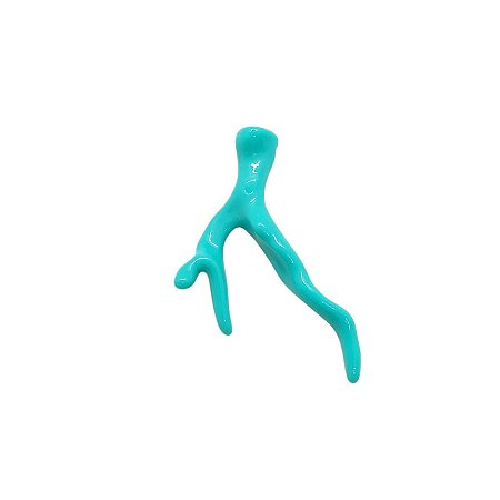 Pingente Galhos de Coral de Resina - Cor Azul Piscina - Pacote com 100