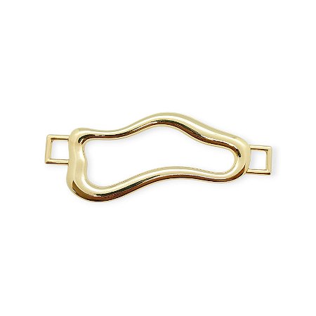 Entremeio Orgânico Aurys - Metal 8,8c x 4cm Dourado