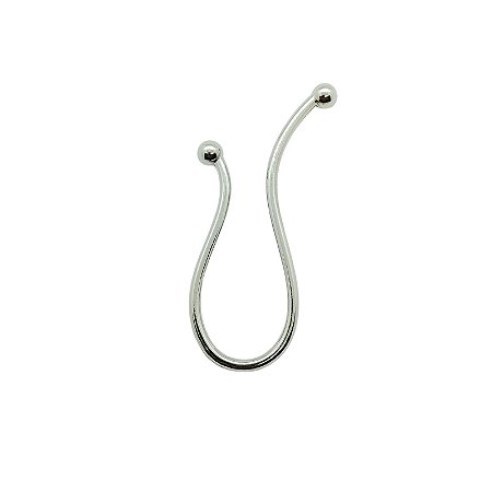 Entremeio Orgânico Lyria - metal  8cm x 3cm  Níquel