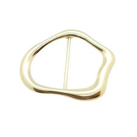 Fivela Orgânica Eterna -Metal Tamanho 6,4cm x 8cm