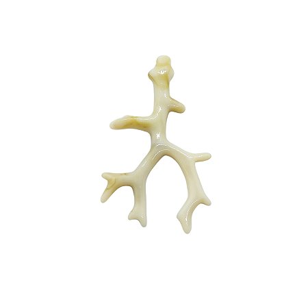 Pingente Galhos de corais De Resina - Cor Bege com Mescla