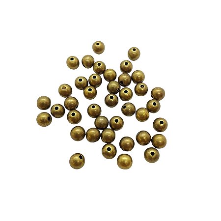 Entremeios Bolas de ABS - Ouro Velho - 8mm