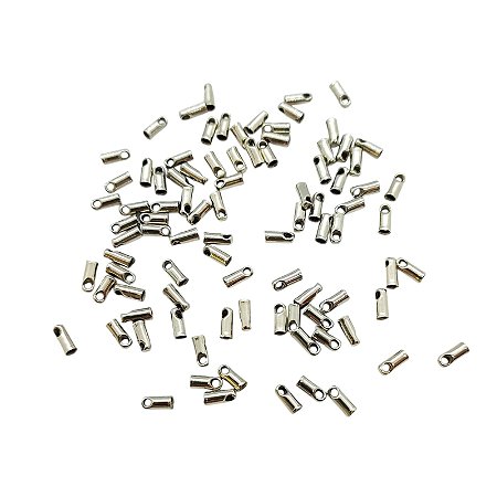 Terminal Para Corrente Rabo de Rato 1,5mm - Níquel - Pacote com 100 pçs