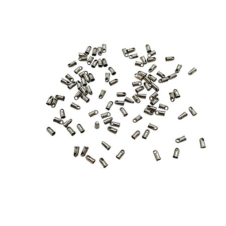 Terminal Para Corrente Rabo de Rato 1,2mm - Grafite - Pacote com 100 pçs