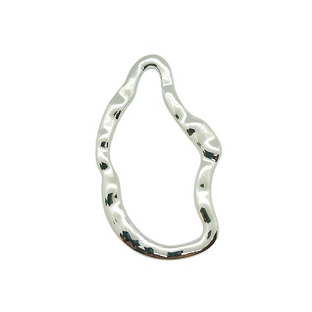 Entremeio Orgânico Vitta - metal 6,3cm x 3,8cm Níquel