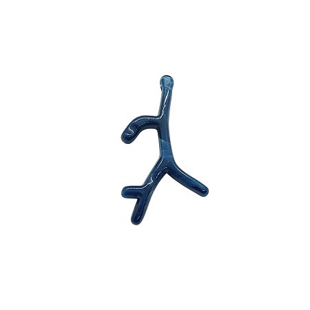 Pingente Galhos De Corais De Resina - Cor Azul Marinho Com Mescla
